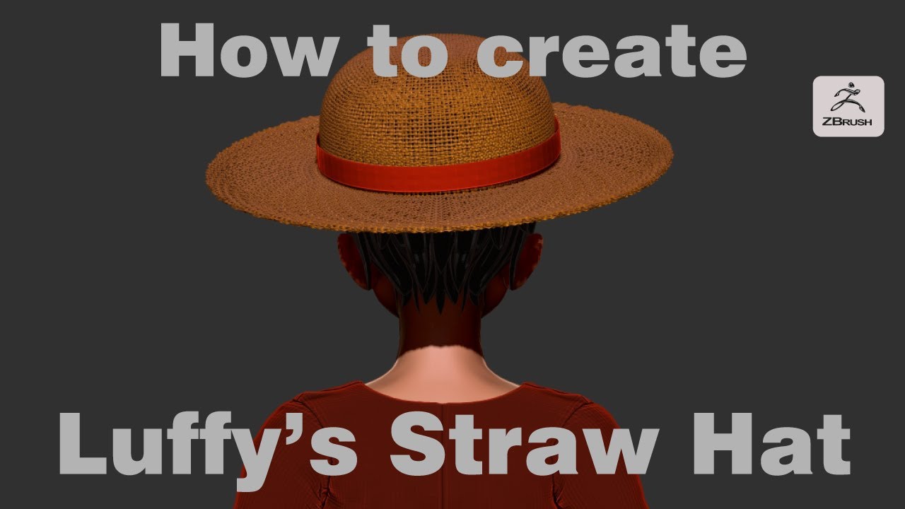 straw hat zbrush