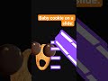 cookie goes on a slide 🍪