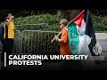 California University protests: Police surround group of demonstrators