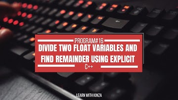 Divide two float variables and find remainder using explicit casting#coding #new #virals#viralvideo