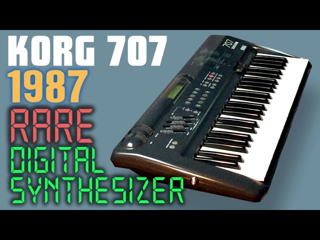 KORG 707 Digital Synthesizer 1987 | HD DEMO - YouTube