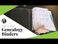 Simple 4step method for making genealogy binders