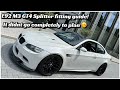 BMW e92 M3 Splitter Fitting Guide - The big boy GT4 version! Brake cooling part 1 of 2