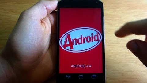 How To Install Android 4.4 Kitkat on Nexus 4 [Tutorial] [AOSP]