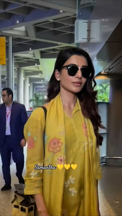 Samantha new photos 💛💛💛🙂 #song #love #beautiful #samantharuthprabhu #yellow #newphotos #shorts