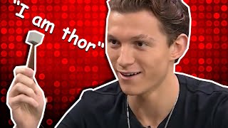 Tom Holland being Tom Holland during interviews by Memeking 541 views 2 years ago 5 minutes, 21 seconds