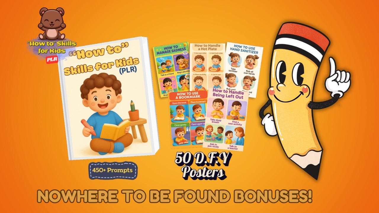 How to Skills for Kids PLR Review – 450+ Prompts = Passive Income Shortcut! 🔥
