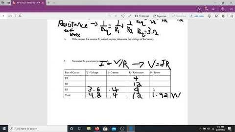 Analyzing Circuits VIRP Chart Video Part 2