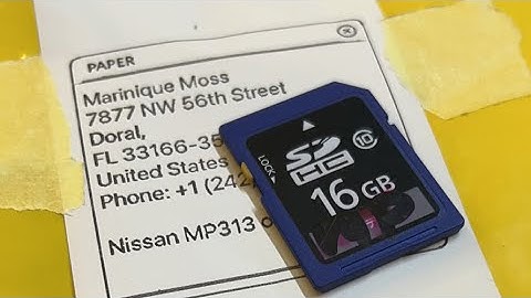 MP313D-W nissan Sd card