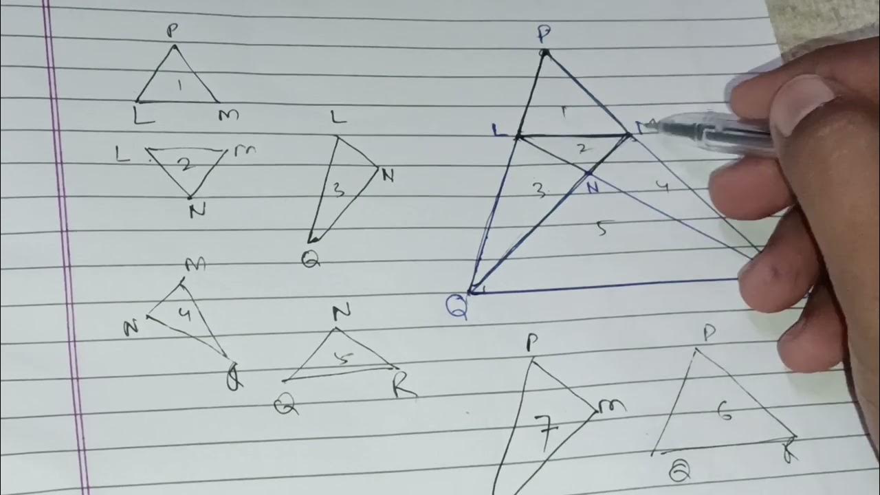 HOW MANY DIFFERENT TRIANGLES ARE THERE IN THE TRIANGLE YouTube