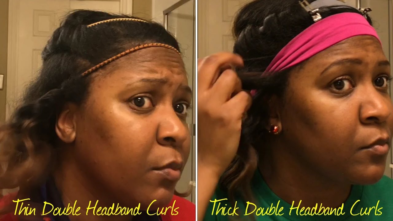 Thin Double Headband Curls vs. Thick Double Headband Curls on Straight,  Natural Hair - thptnganamst.edu.vn