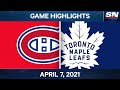 NHL Game Highlights | Canadiens vs. Maple Leafs – Apr. 7, 2021