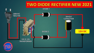 How can make two diodes rectifier? #rectifier #diode Why two diodes are used in full wave rectifier?