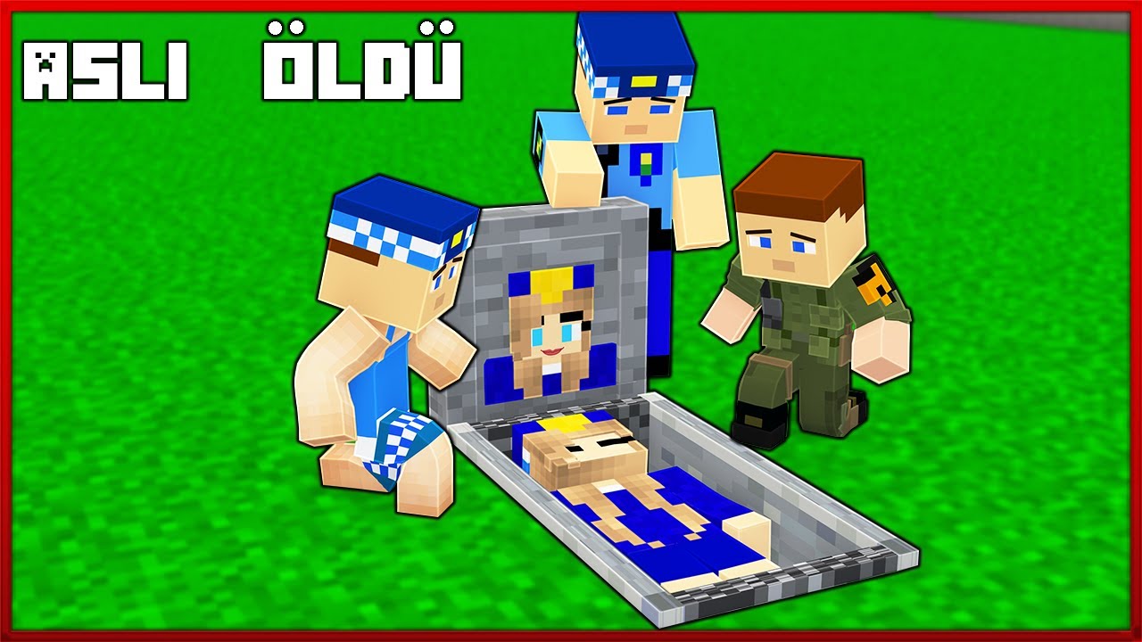 ZAVALLI ASLI POLİS ÖLDÜ FİLMİ, KEREM KOMİSER ÇOK ÜZGÜN 😱  Minecraft Zengin Fakir Hayatı