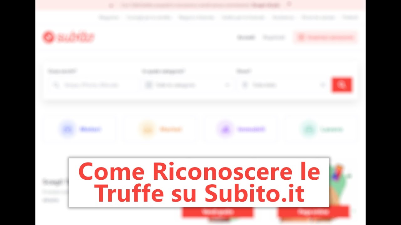 Come riconoscere le truffe su Subito.it (le più diffuse) - YouTube