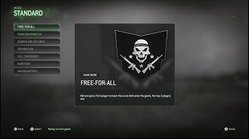 COD4 MWR PS4 - All Local Play with Bots Game Modes Revealed