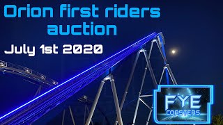 KINGS ISLAND ORION FIRST RIDERS AUCTIONS JULY 1ST 2020
