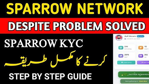 Sparrow Network Kyc Process|How To Deposit Usdt in Sparrow Network|Sparrow Network New Update 