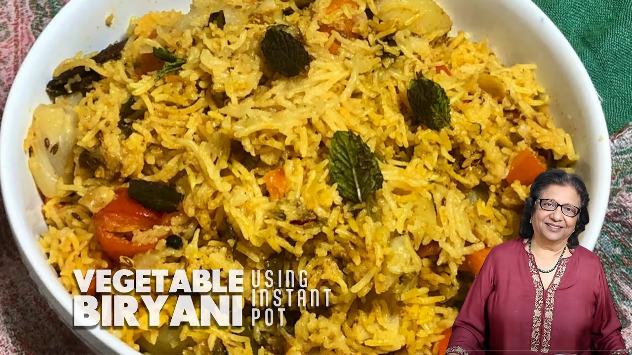 Vegetable Biryani using Instant Pot (One Dish Meal) Recipe by Manjula | Manjula