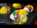 Dyeing easter eggs in baking soda