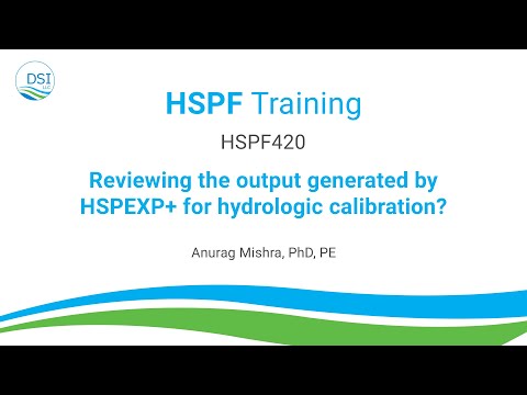 HSPF420: Reviewing the output generated by HSPEXP+ for hydrologic calibration?