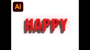 Adobe Illustrator Tutorial How To Make 3D Bubble Text