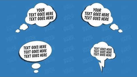 Comic FX / Speech Bubbles Graphic pack. After Effects Project on Videohive.net