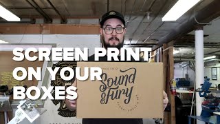 How to Screen Print on Boxes