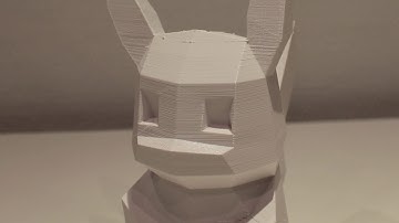 Low Poly Pikachu | 3D Print | Timelapse