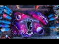 Silver surfer spray paint art tutorial