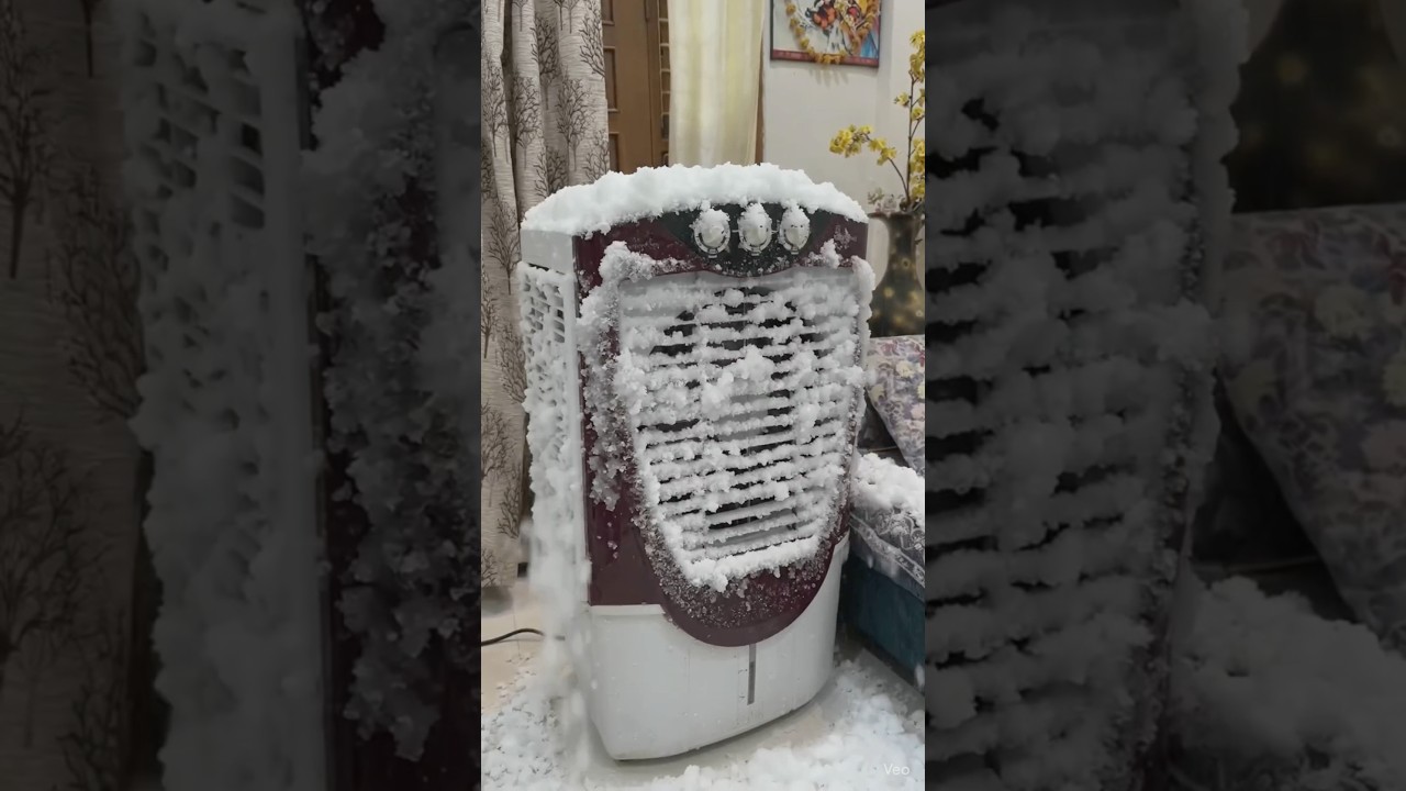 Cooler bana snowmen ⛄️ (AC vs cooler) #shorts #trending