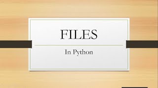 What is File || Tutorial On File Handling (File Handling in Python)