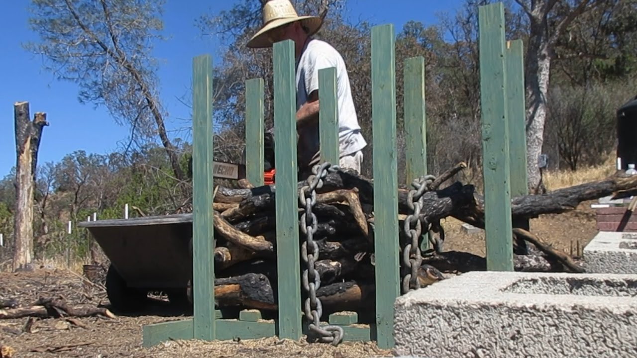 Homemade Firewood Cutting Chainsaw Jig Stand - Echo CS620 - YouTube