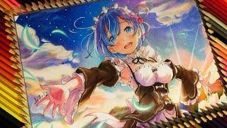 Drawing  - Rem (Re: Zero Kara Hajimeru Isekai Seikatsu) [Ри:Зеро Жизнь с нуля в альтернативном мире]