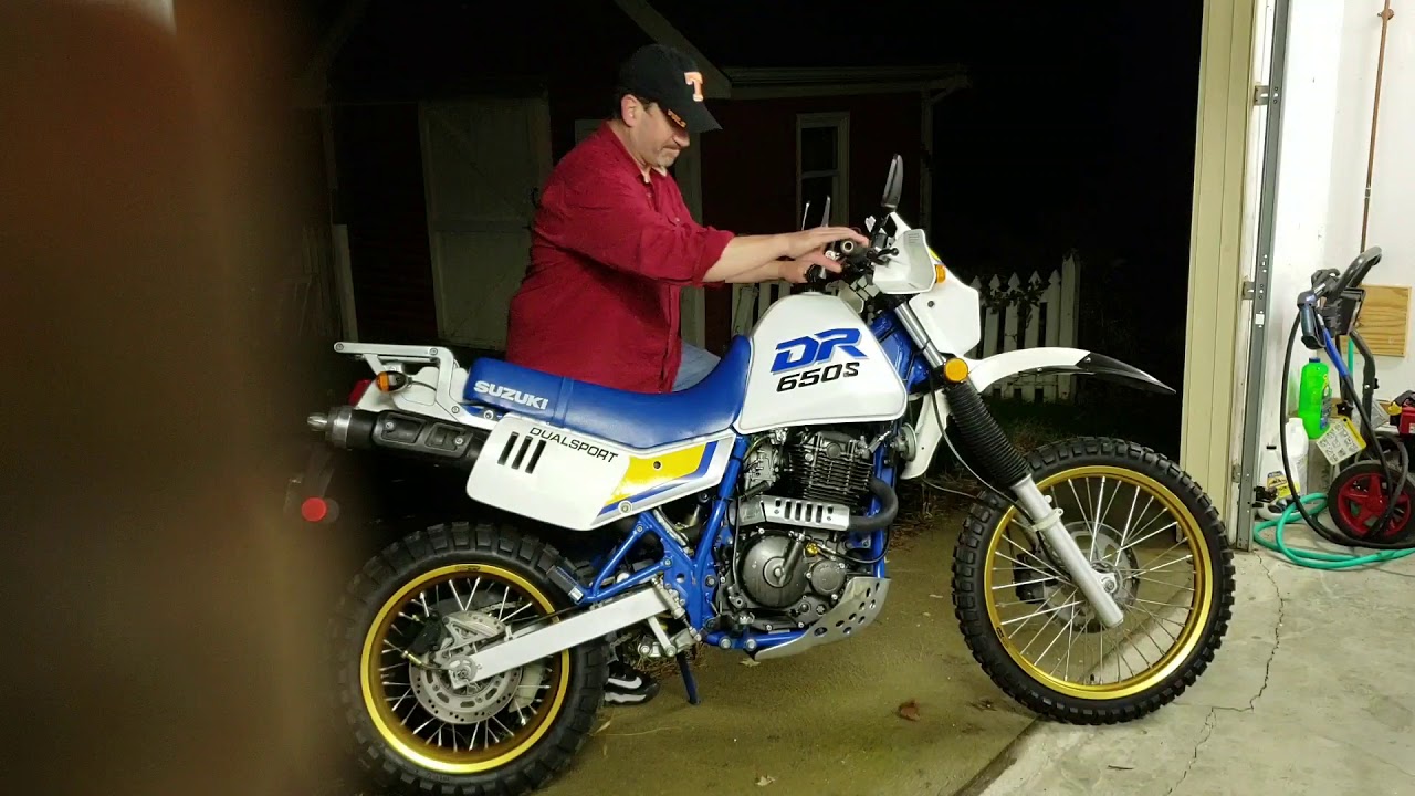 Suzuki DR650S how to start YouTube