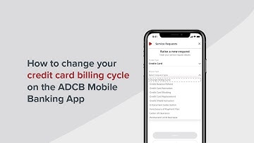 How to change card billing cycle on the ADCB Mobile Banking App