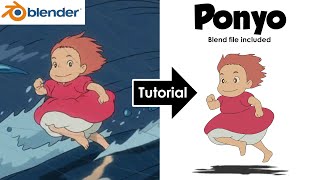 Grease pencil beginner tutorial | PONYO | Blender 4.0