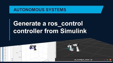 Generate a ros_control Controller from Simulink