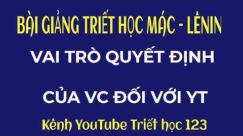 [Phần 21] Phân tích vai trò quyết định của vật chất đối với ý thức (chương 2)
