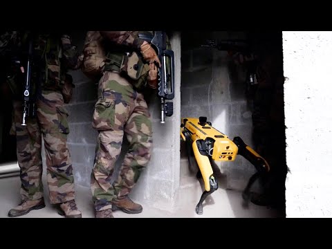 Quand l’armée française s’entraîne avec des robots….