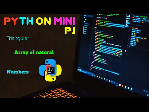 Python Triangular array of natural numbers run Mini project