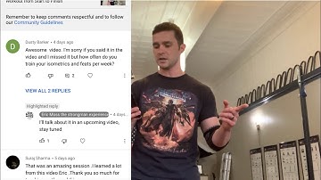 Answering questions about isometrics and practicing feats of strength