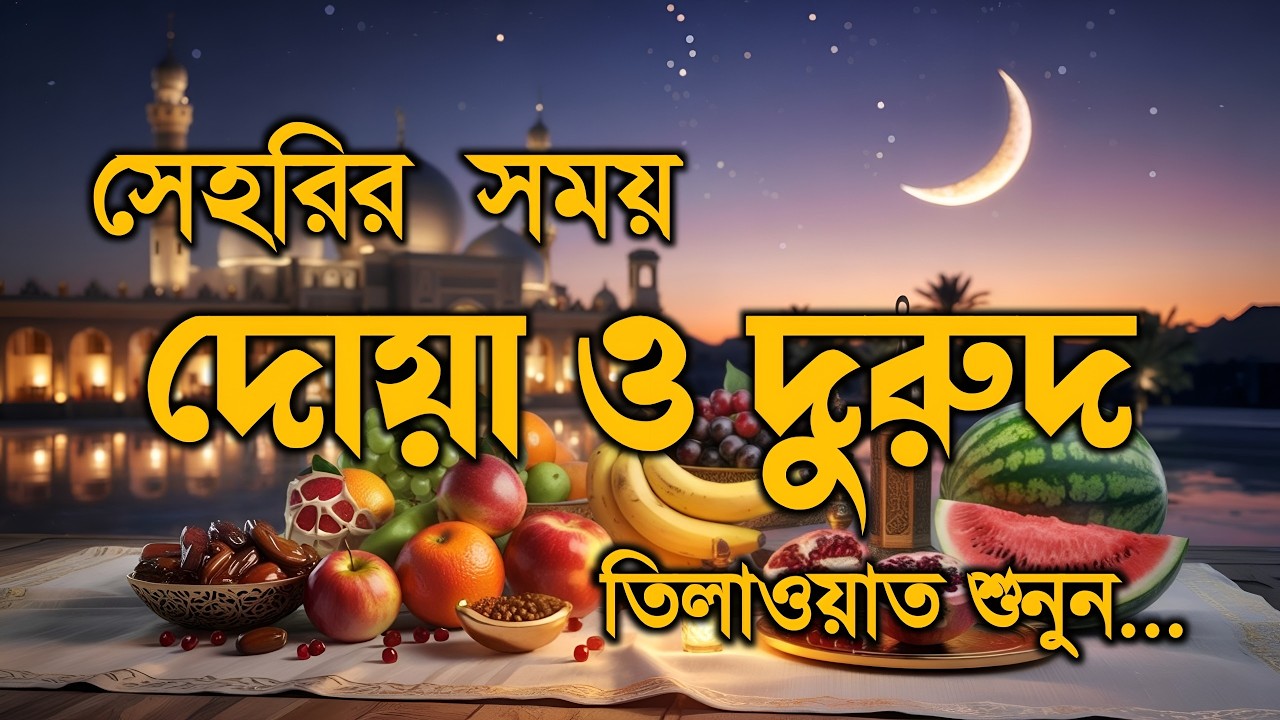 সেহরির সময় দোয়া ও দূরুদ | Seheri Dua & Durud | এবং কুরআন তেলাওয়াত | Ramadan Dua By Alaa Aqel