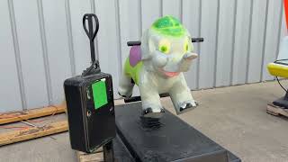 Lot 419:Coin-Operated Elephant Spring Rider Amusement Ride