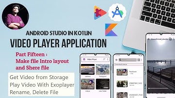 (15) Video Player in Android studio using Kotlin and Exoplayer in Hindi : Make Info Dialog box