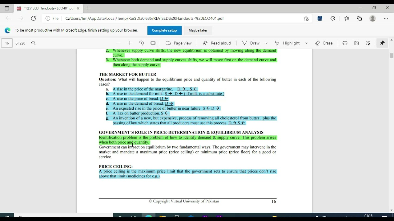 ECO401 Short lecture no 5