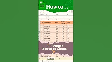 ✅ How to use FORMAT PAINTER in excel  a 🪄 Magic Brush of Excel! ✨  #excel#shortvideo #shorts