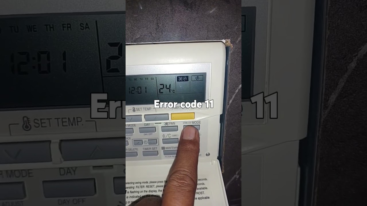 O General ac error code 11 