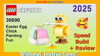 🐣 LEGO Creator Easter Egg Chick Painting Fun 30690 polybag Speed Build & Review Without Instructions