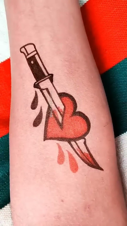 Simple heart touching Tattoo designs